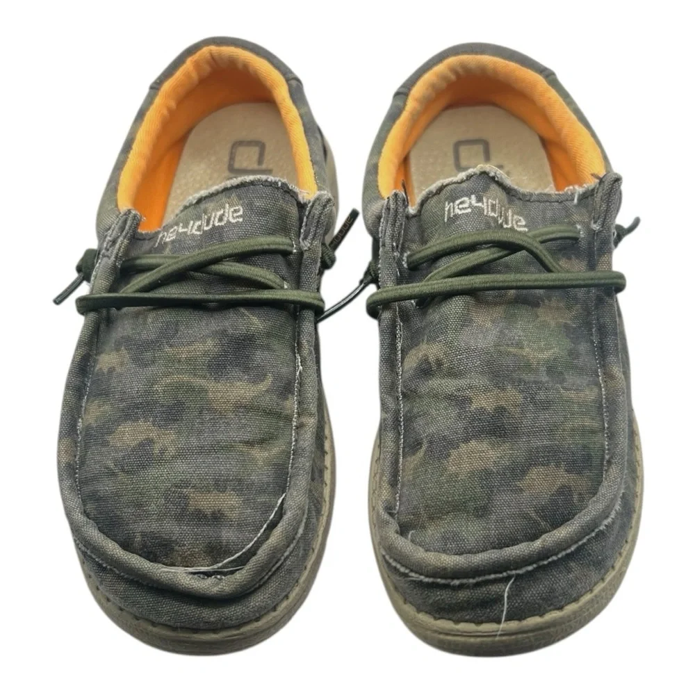 🟩 Hey Dude Wally Youth Camouflage Slip-Ons‎ – Kids K13
